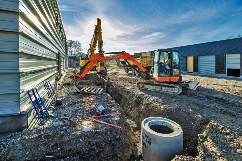 Suivi de chantier village d'entreprises Sillingy (du 9 au 22 janvier 2017)